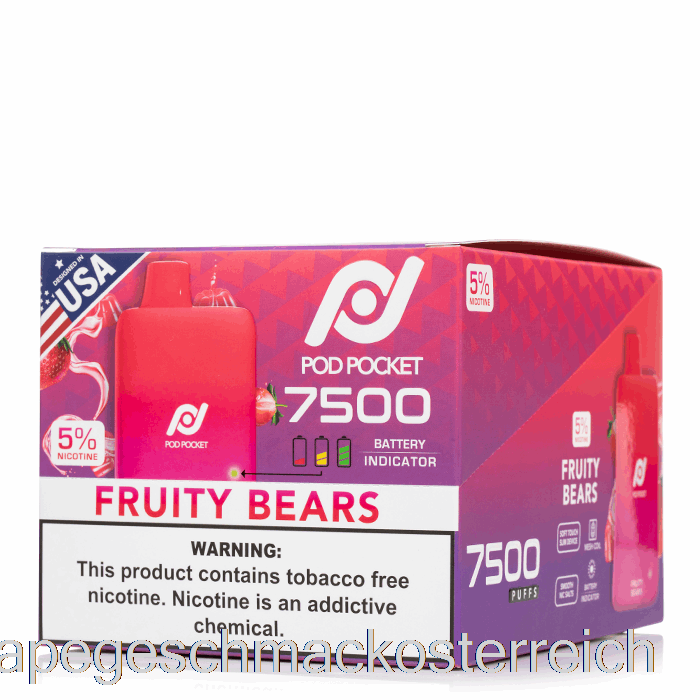 [10er-Pack] Pod Pocket 7500 Einweg-Vape-Geschmack